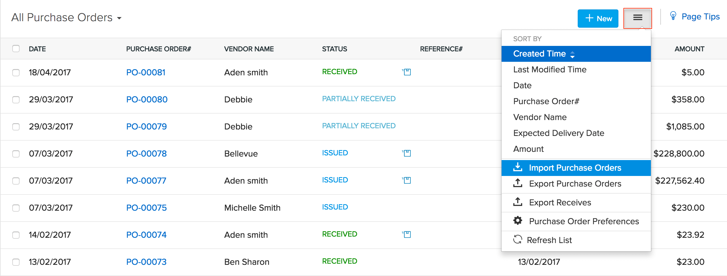 zoho creator importing data with relationships