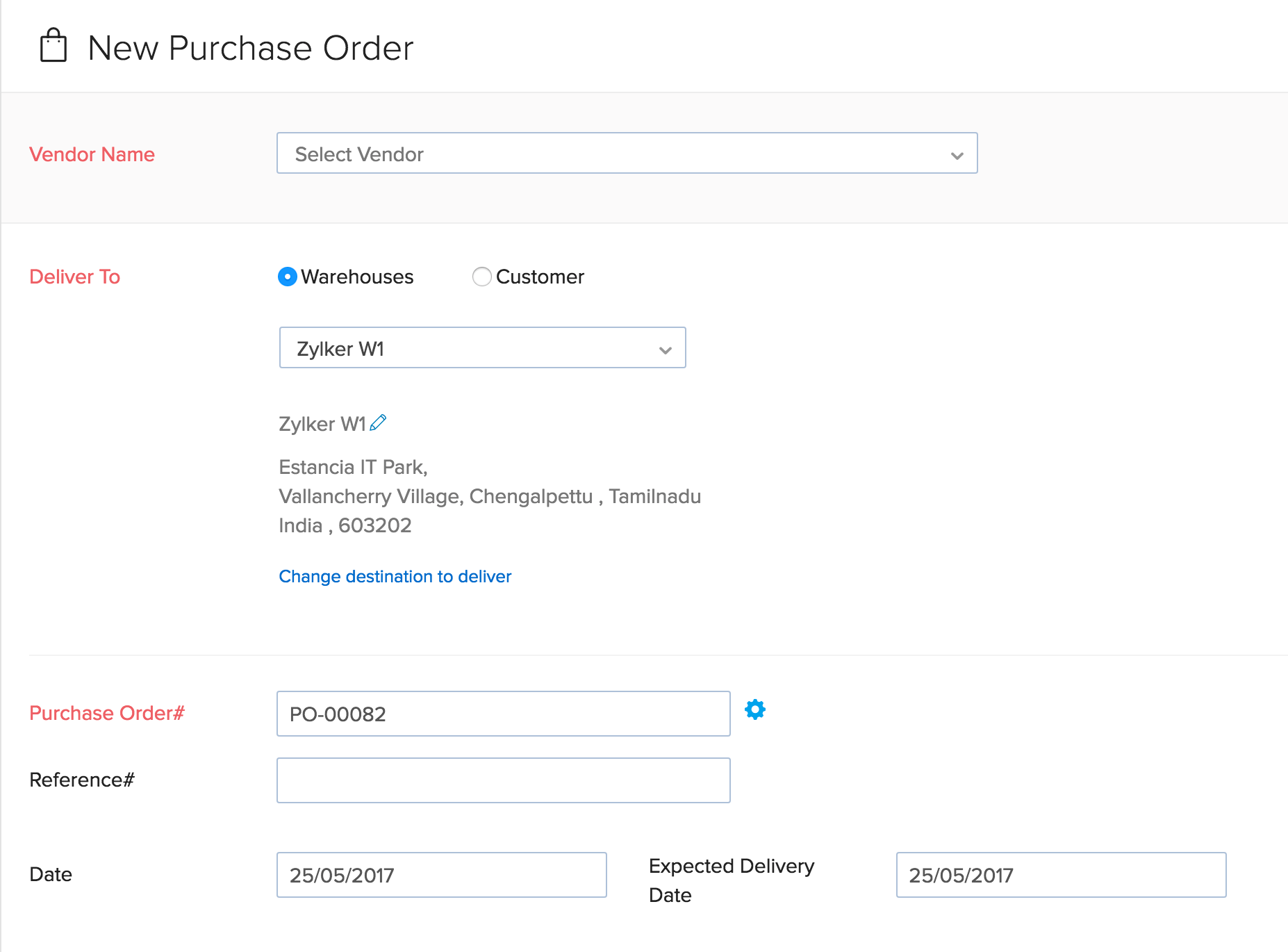 Purchase Order Transaction