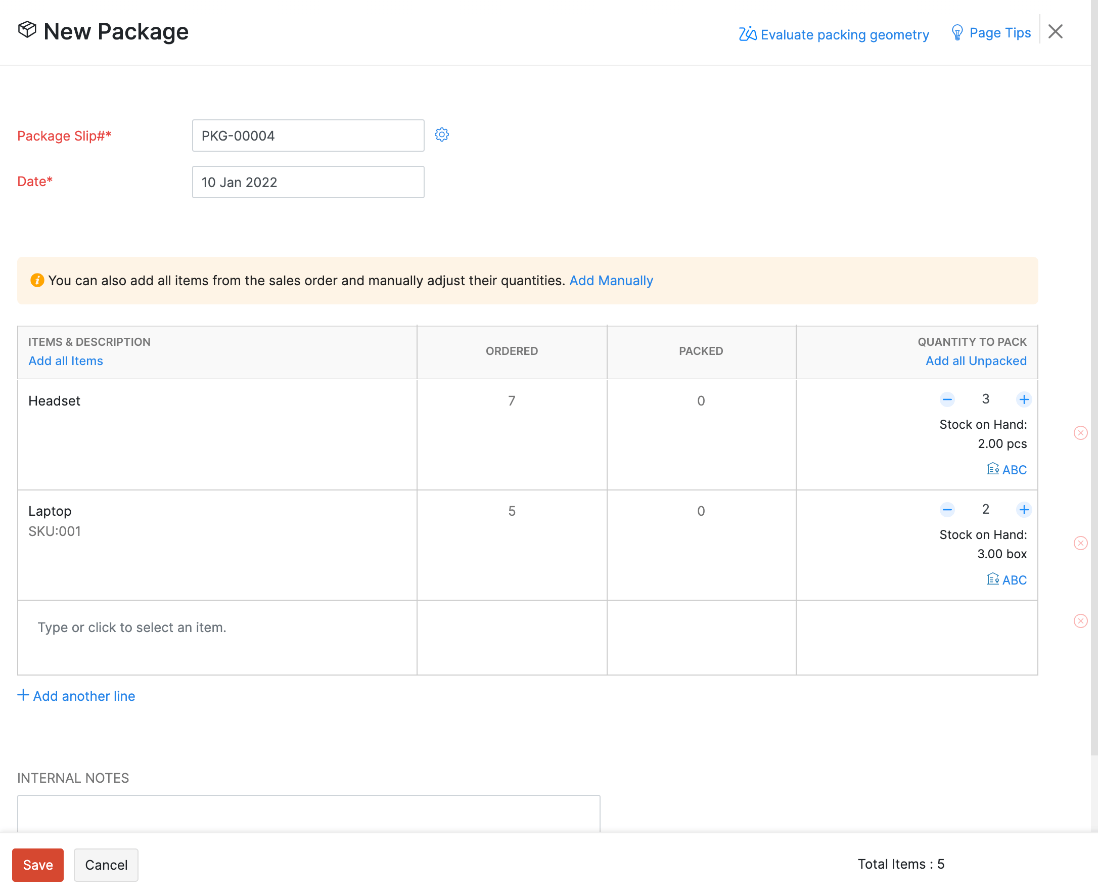 Creation of Items & Item Groups in Zoho Inventory