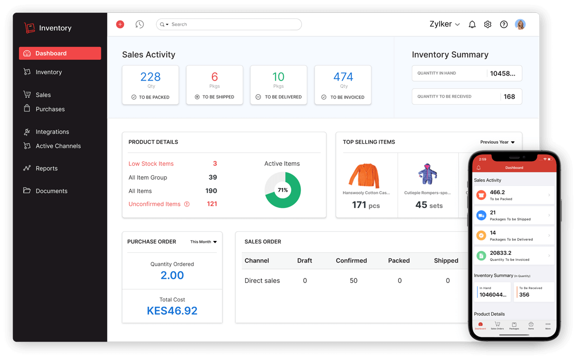 Inventory App-Dashboard