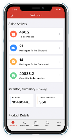 Zoho Inventory — Inventory management software Screenshot