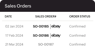 Sales order - eBay | Zoho Inventory