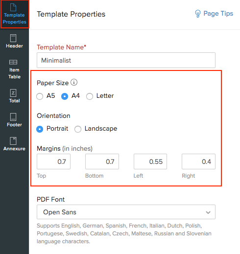 Change Page Orientation