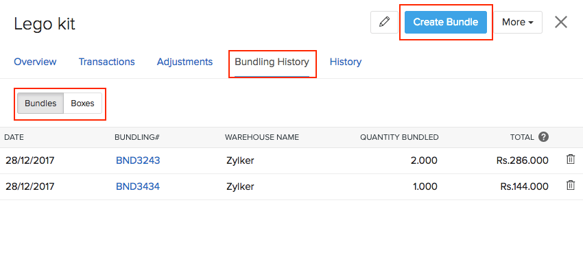 Creation of Items & Item Groups in Zoho Inventory