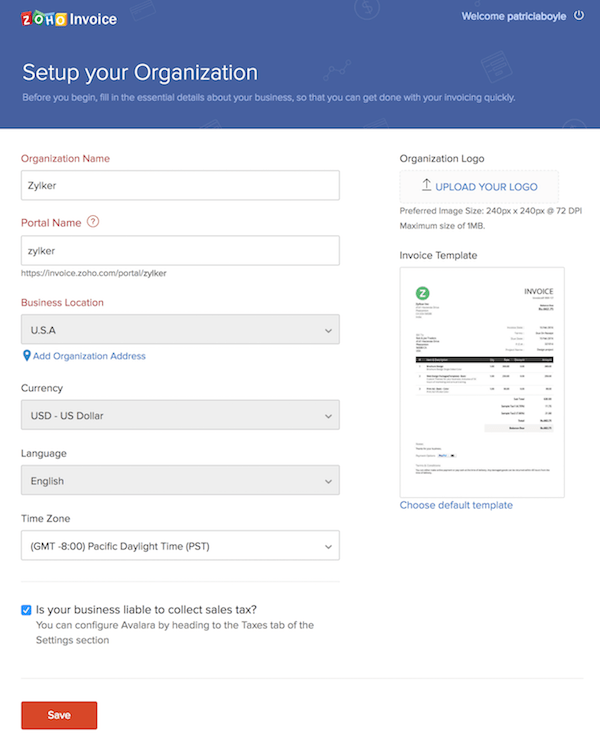 zoho invoice automation