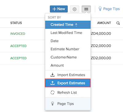 Export Estimates Image