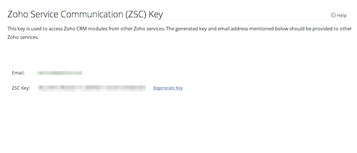 ZSC key generated