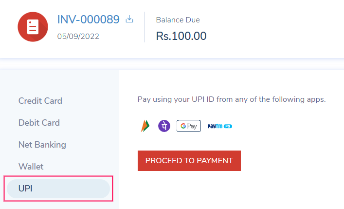 Paytm Integration | Help | Zoho Invoice