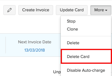 cardminder delete card