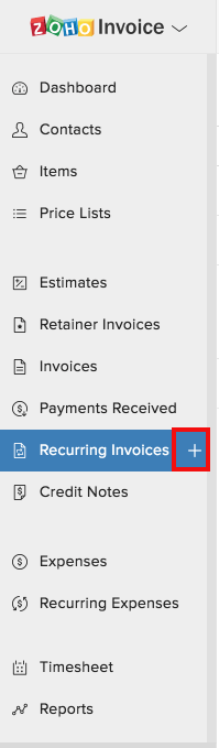 harvest app recurring invoice