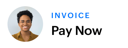 The customer pays for the invoice from the customer portal