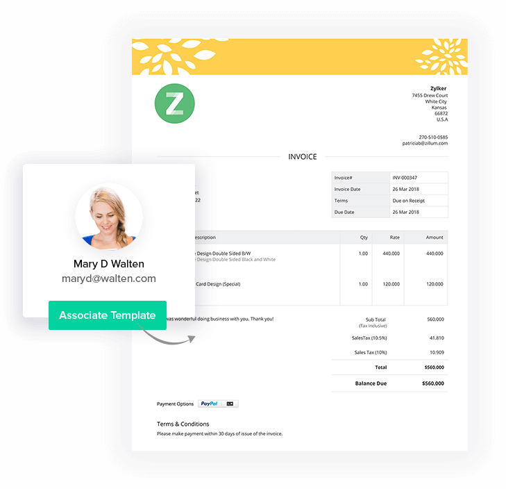 16  Simple Invoice Zoho Background * Invoice Template Ideas