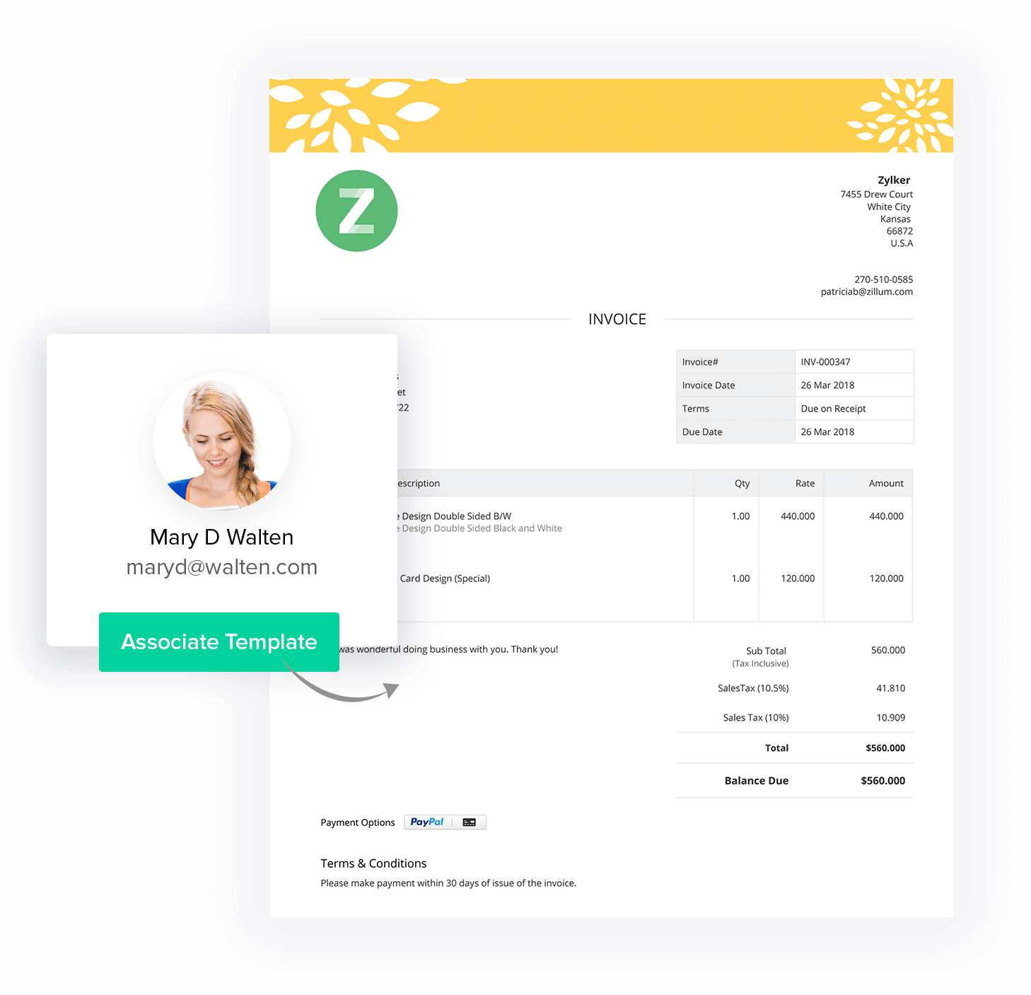 Zoho Invoice Template Free Download