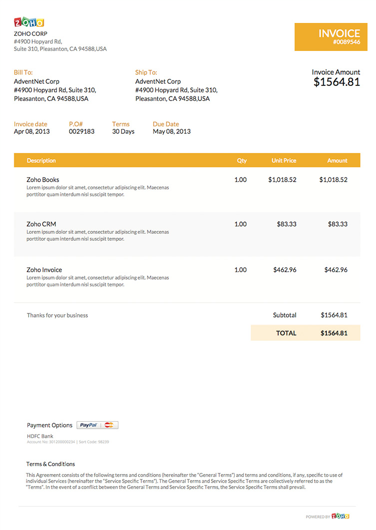 best microsoft word invoice templates free download