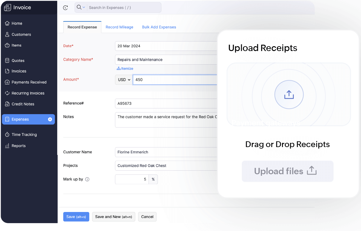 Stay on top of your expenses - Zoho Invoice