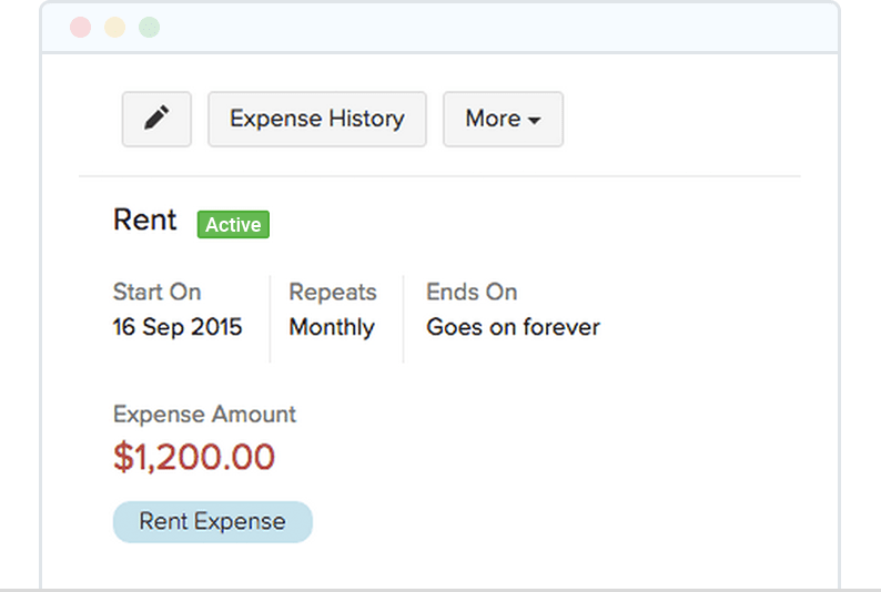 incurred expenses invoice