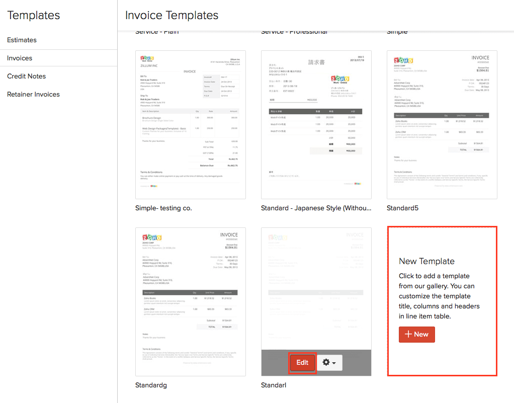 Invoice Customiztion