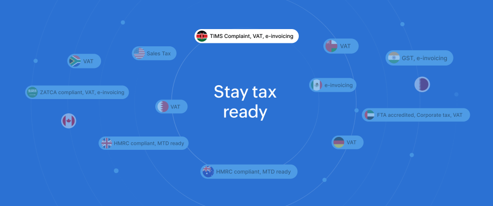 Zoho Books for tracking tax