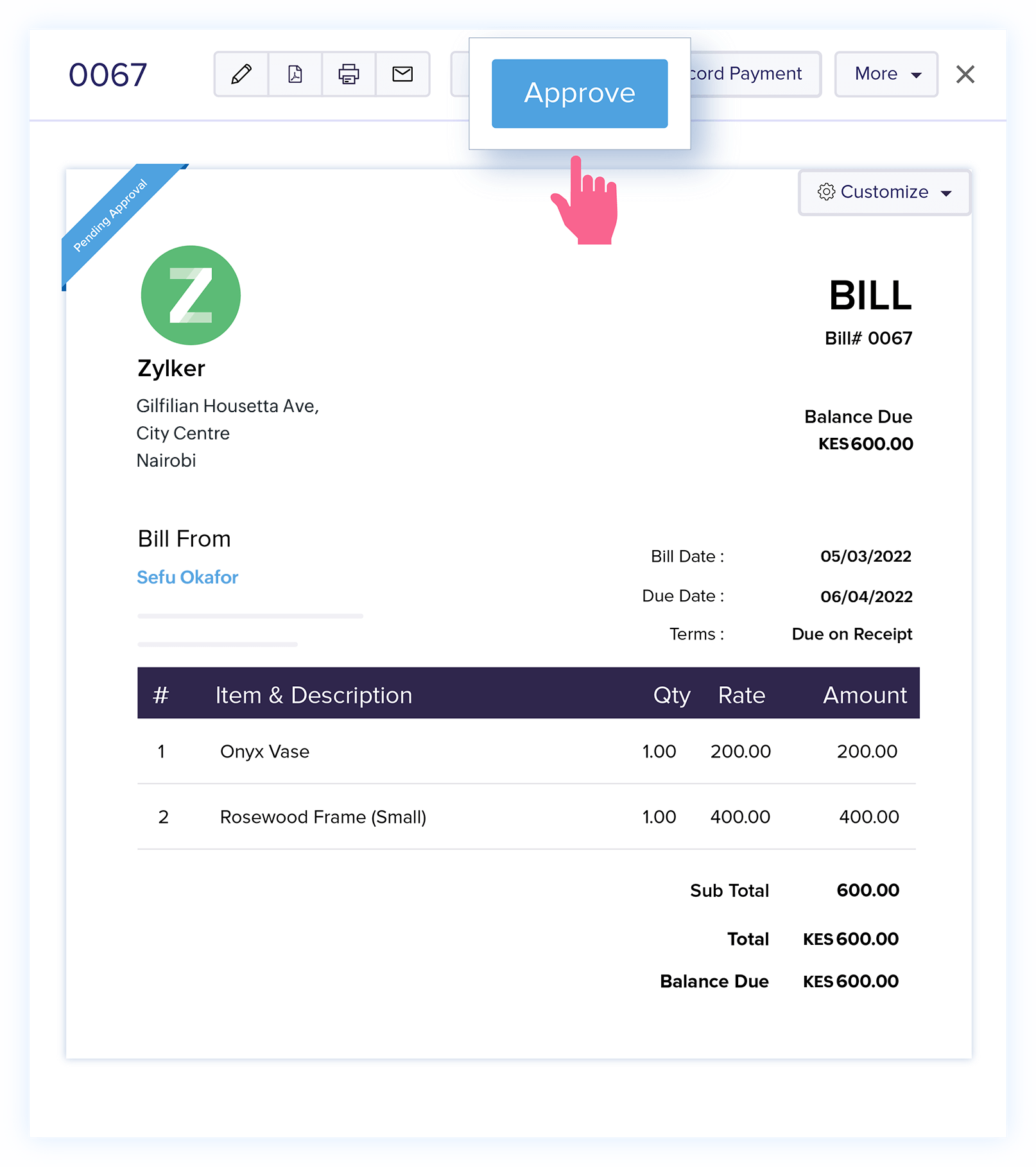 Billing Management Software | Online Billing - Zoho Books