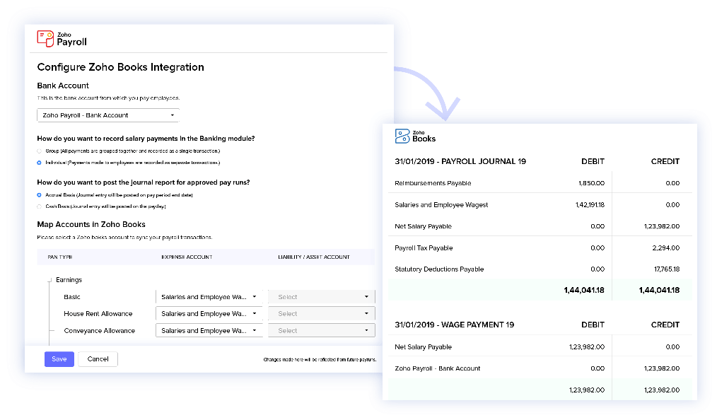 Payroll-Books Integration