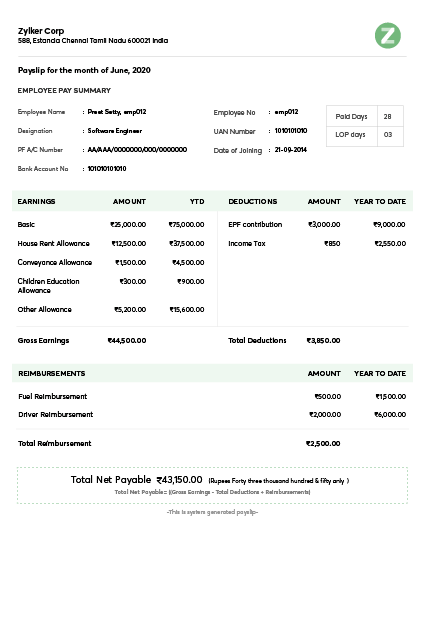 payslip