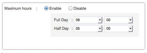 Attendance Settings : Zoho People