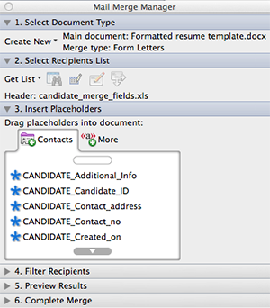 ... create formatted/branded resume template document in MS Word for Mac