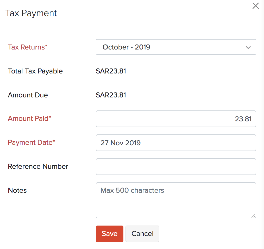 Banking Tax Payment