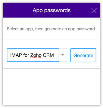 zoho imap settings iphone