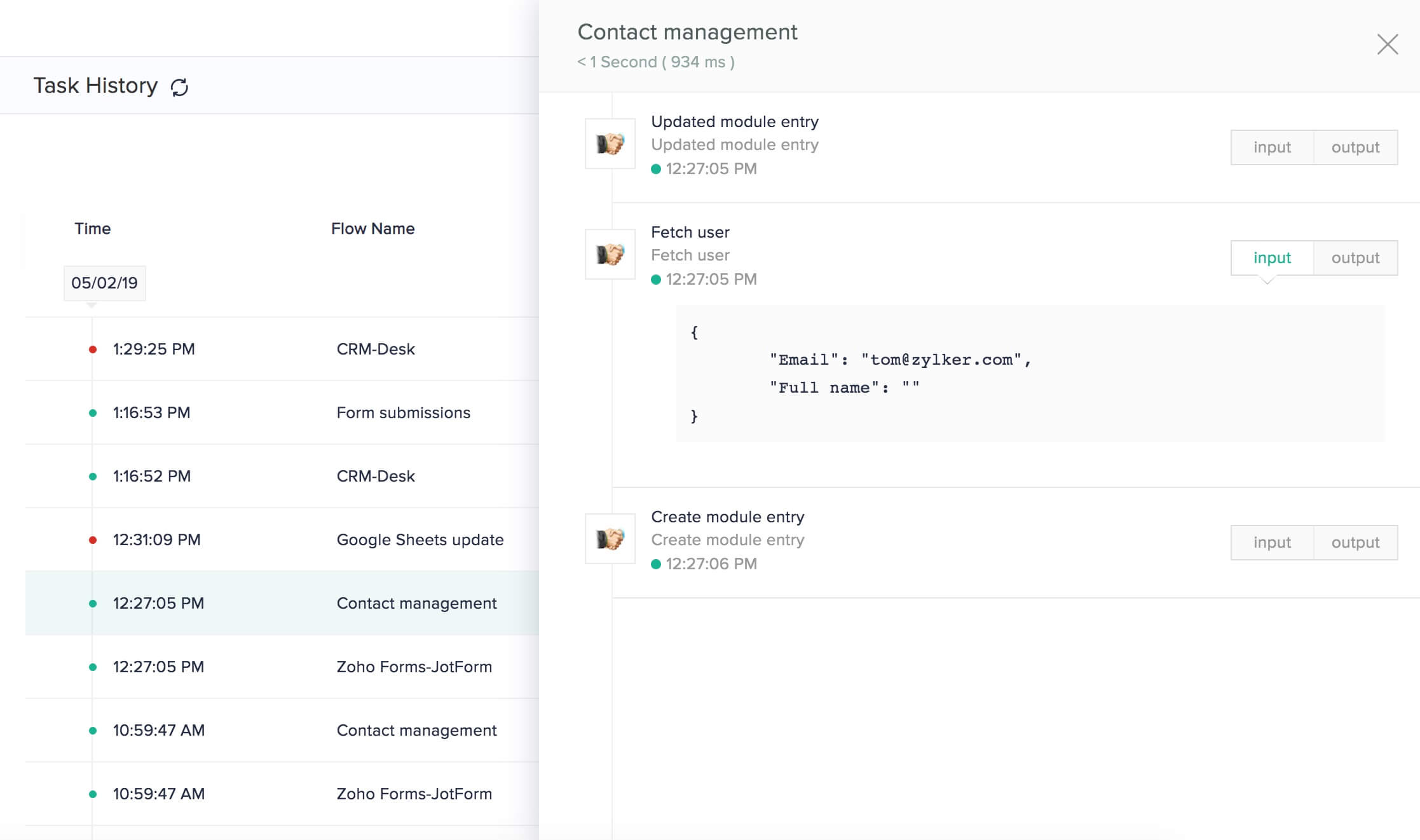 How to manage settings in Zoho Flow?