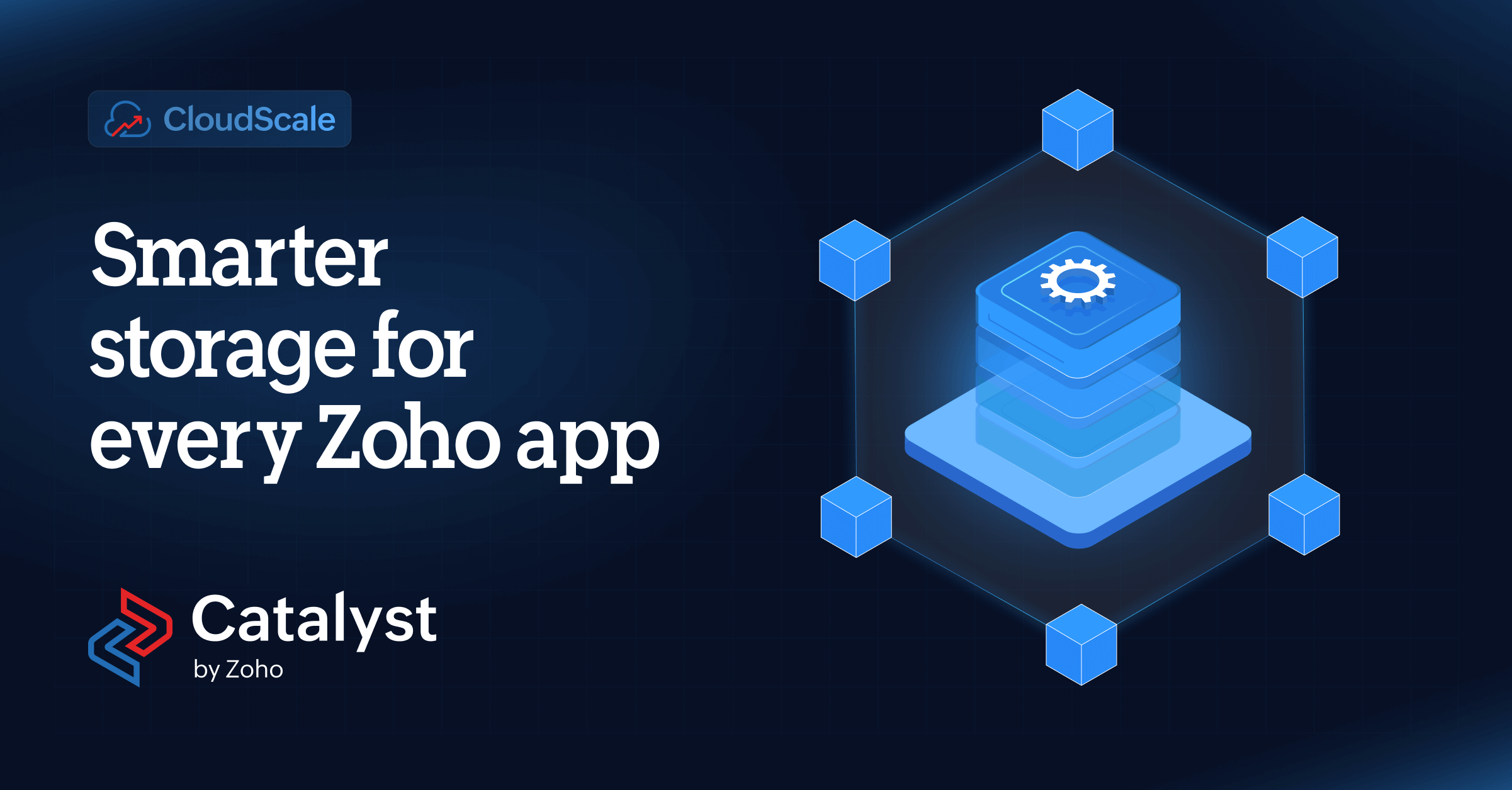 Build advanced storage solutions for Zoho apps without external data stor