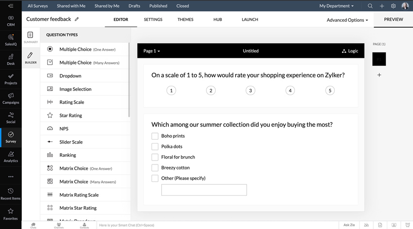 Desain, edit, dan lihat umpan balik pelanggan semuanya dari satu tempat
