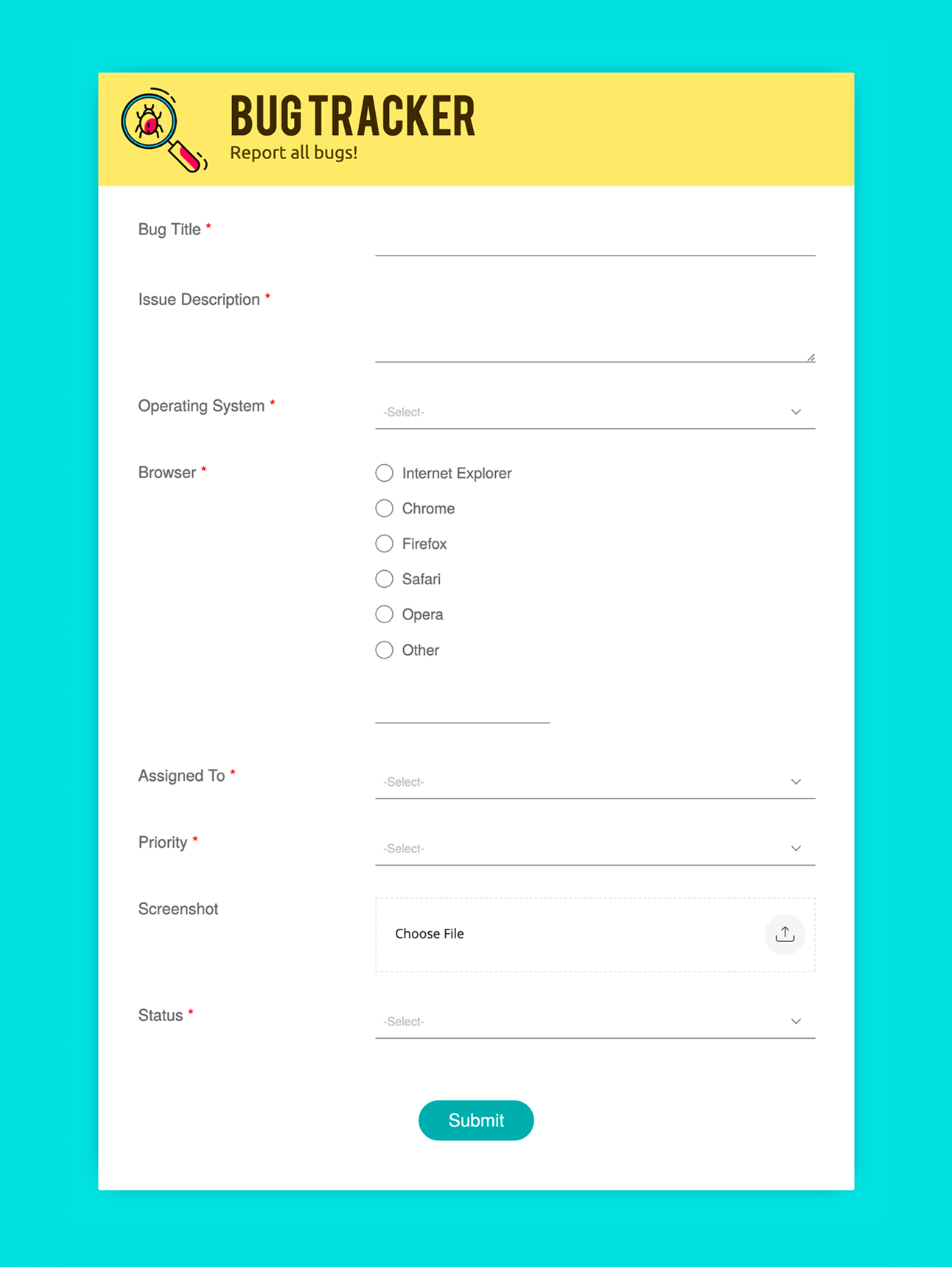 50+ Free Form Templates  Simple HTML Form Templates - Zoho Forms