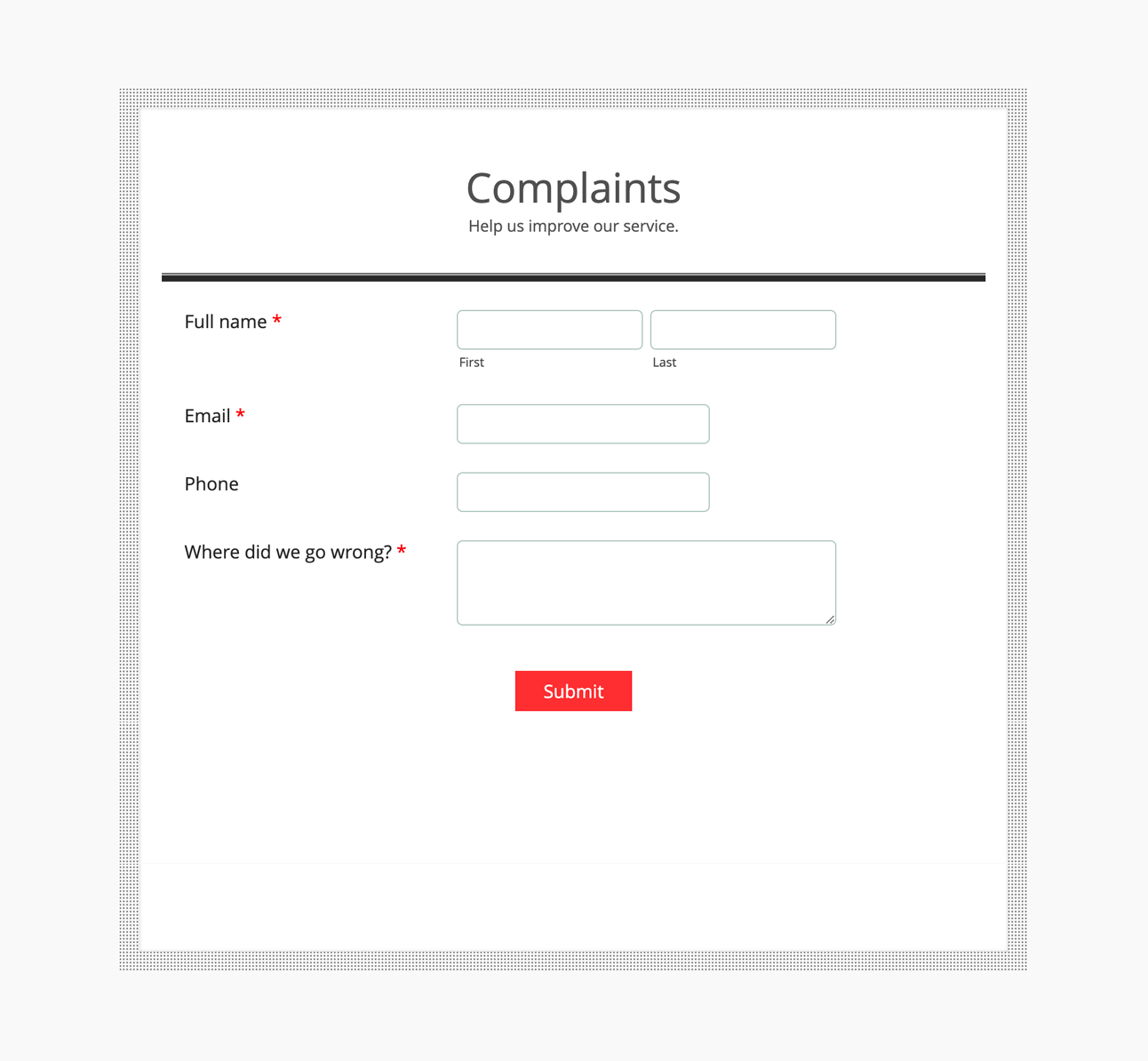 50+ Free Form Templates  Simple HTML Form Templates - Zoho Forms