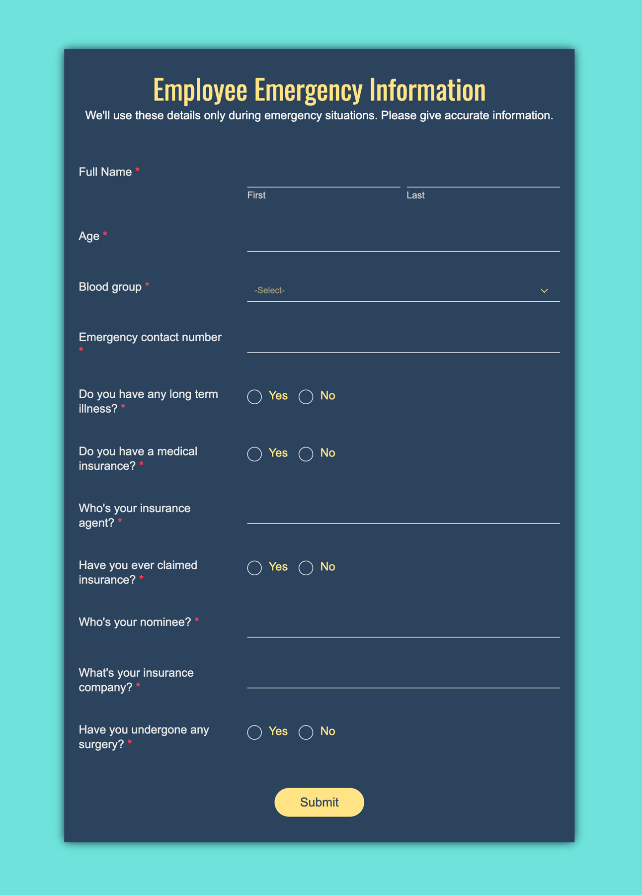 50+ Free Form Templates  Simple HTML Form Templates - Zoho Forms