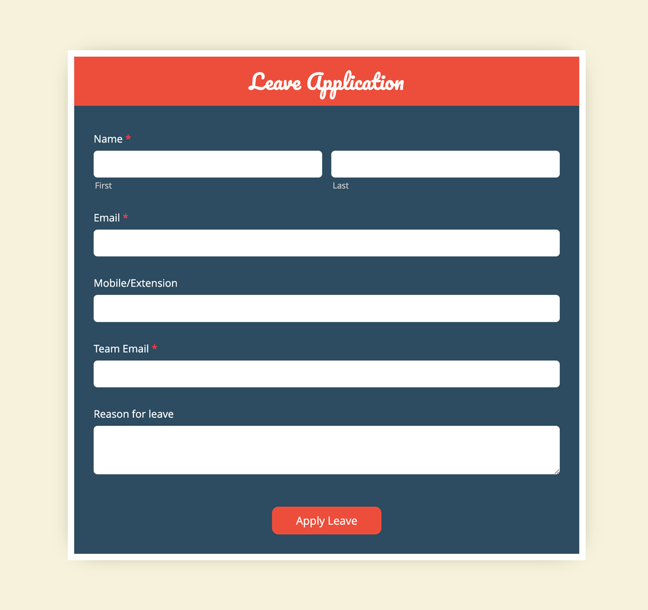 50+ Free Form Templates  Simple HTML Form Templates - Zoho Forms