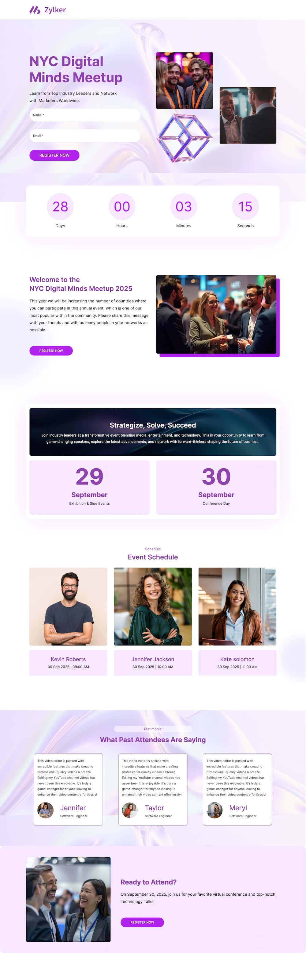 Lead Generation Landing Page Templates – Zoho LandingPage