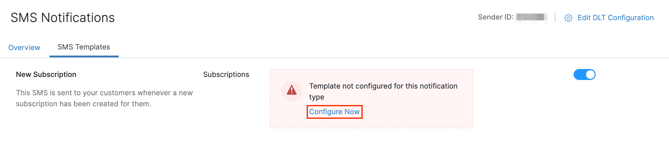 Configure Template