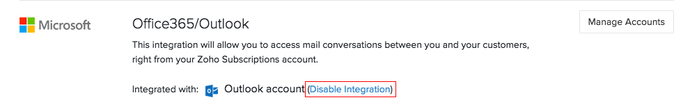 Outlook Integration