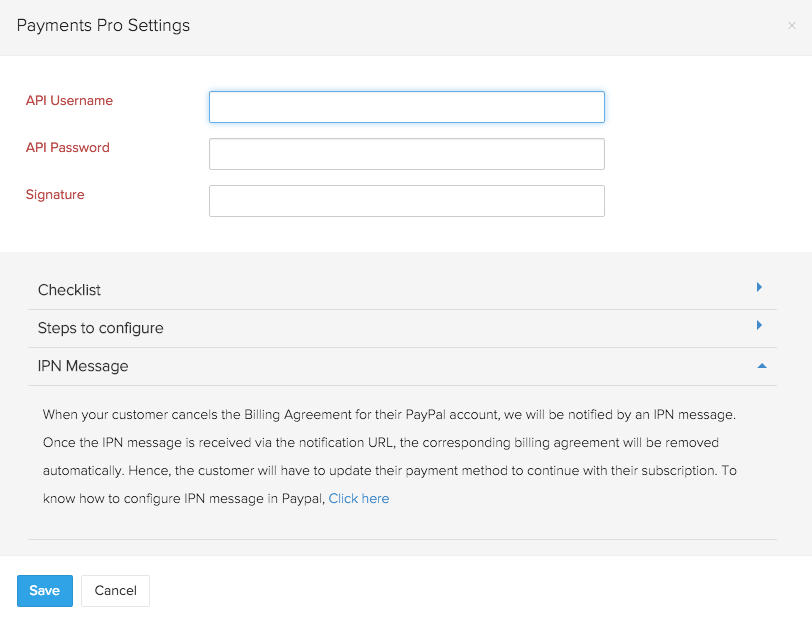 Setting up Express Checkout