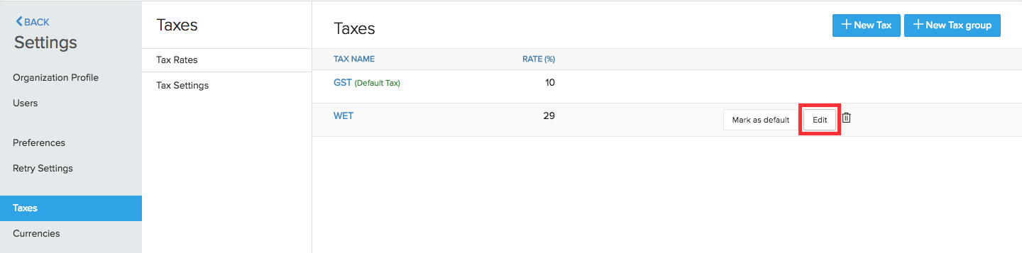 Editing Tax