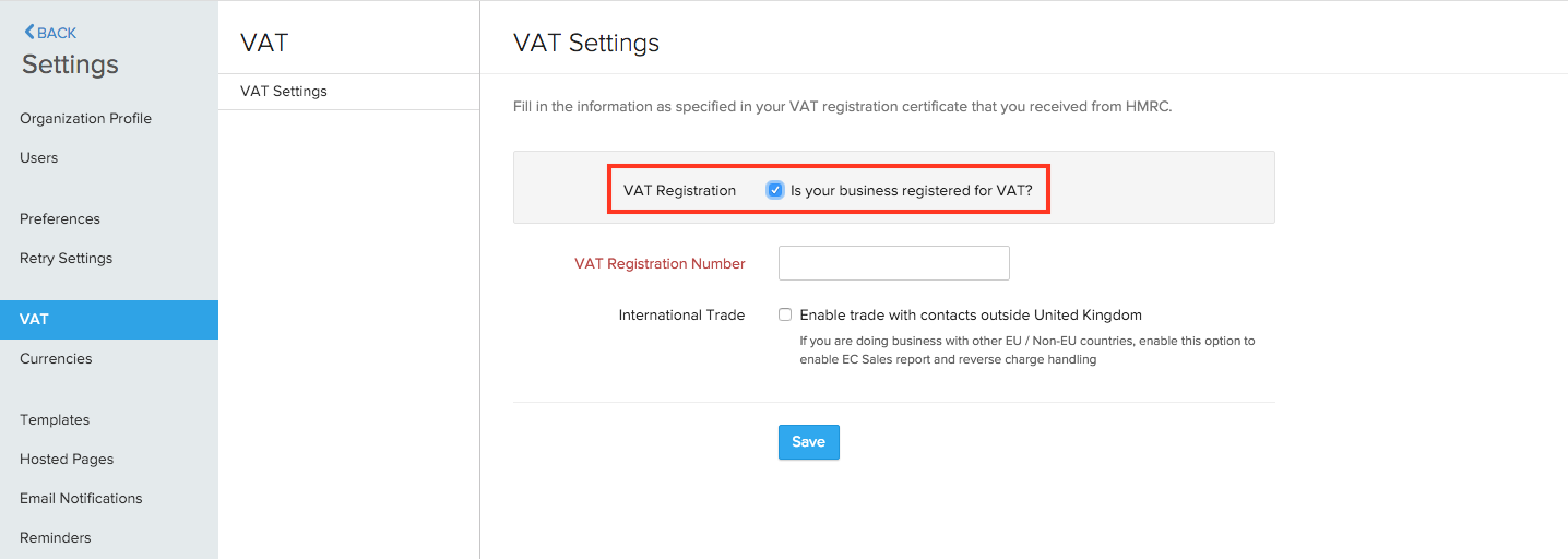 Enabling VAT