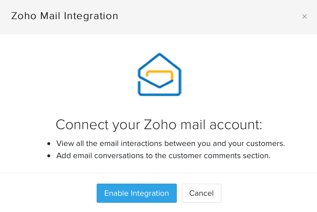 Zoho Mail Integration Help Doc Zoho Subscriptions