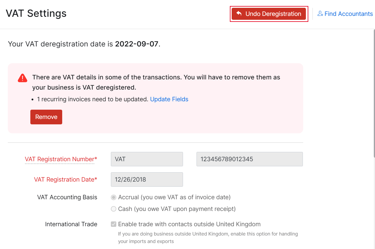 VAT Settings | Help | Zoho Books