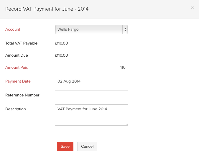 VAT Payments Help Zoho Books