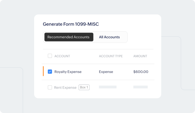 Effortless 1099 Account Mapping