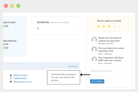 Customer Feedback - Accounting Software with Client Portal | Zoho Books